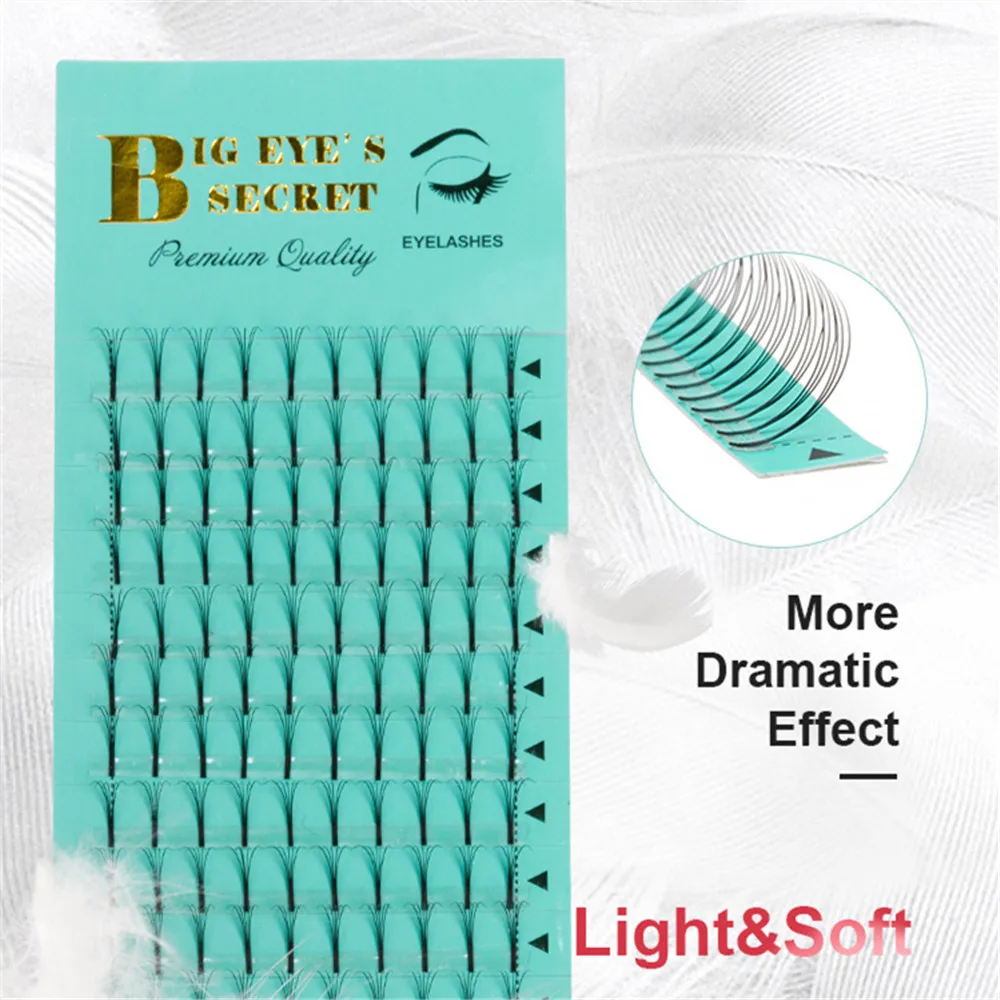 BES 1 Tray Long Stem Russian Volume Lashes Fans Premade Individual Extension Eyelashes | Красота и здоровье