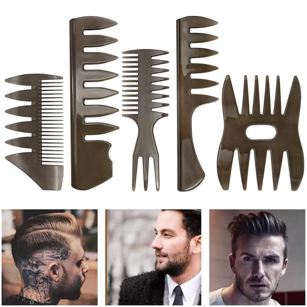 

Retro Oil Head Wide Tooth Back Hair Styling Fork Comb E3J0