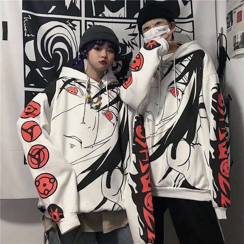 

Anime Hoodies Streetwear Couple Winter Coat Fashion Loose Cartoon Japan Hoodie Sweatshirt Unisex Hoodie Men Womens