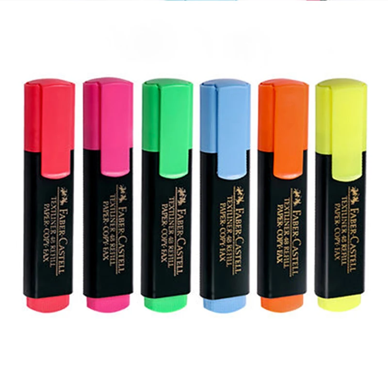 S Marker Pen 6 Colors/lot Orange/pink/red/green/blue/yellow 