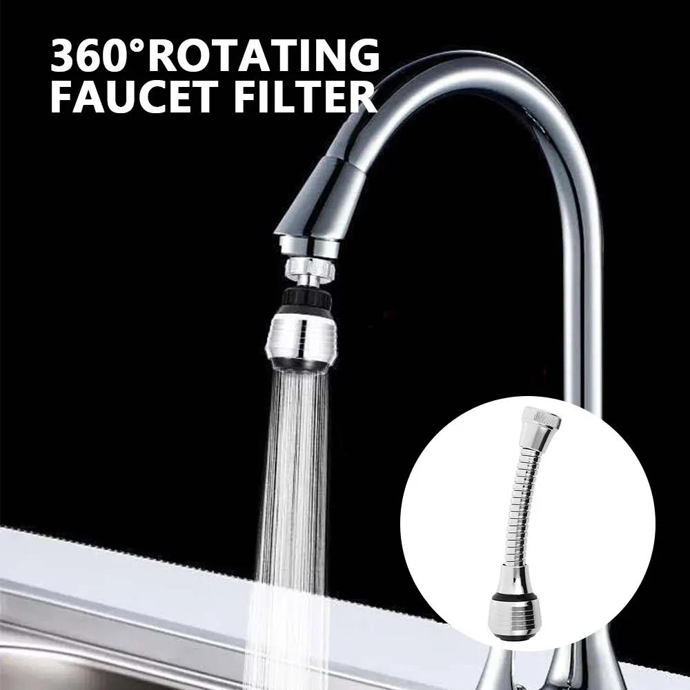 

360° Rotate Faucet Nozzle Filter Sprayer Extender Splash-proof Universal Water Faucet Water Saving Taps Faucet Nozzle Adapter