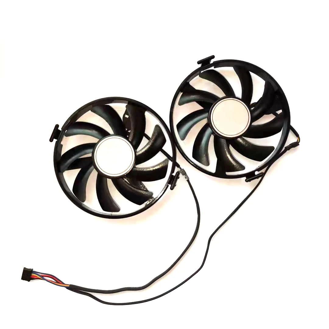 

FDC10U12S9-C 2pcs/lot 4pin DC12V 0.45A for XFX R7 350 360 370 R9 380 380X R9 370 370X RX460 560 graphics card fan