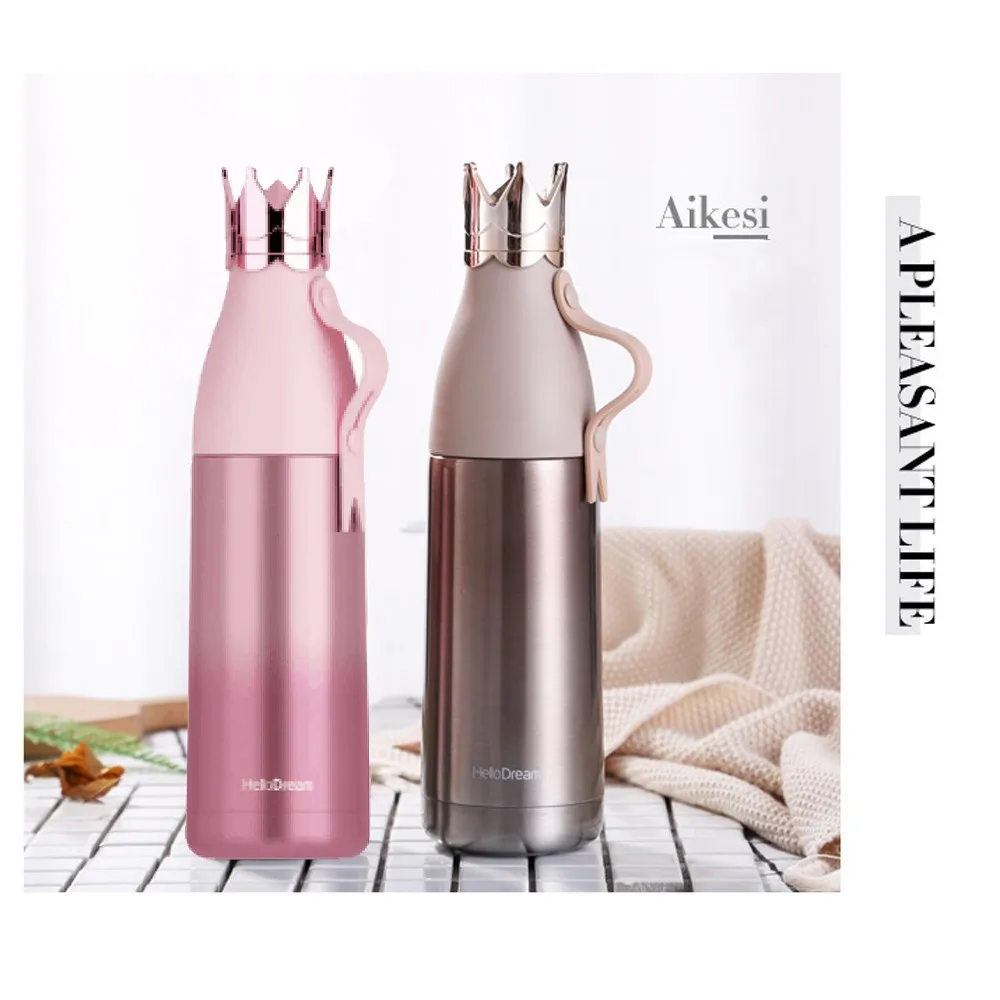 Бутылка для воды Crown уличная кружка бутылки путешествий Вакуумная чашка детская