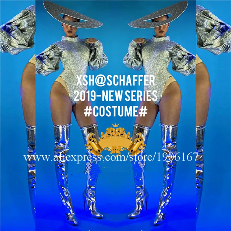 Женское вечернее платье серебристого цвета с маской большая шляпа одежда для