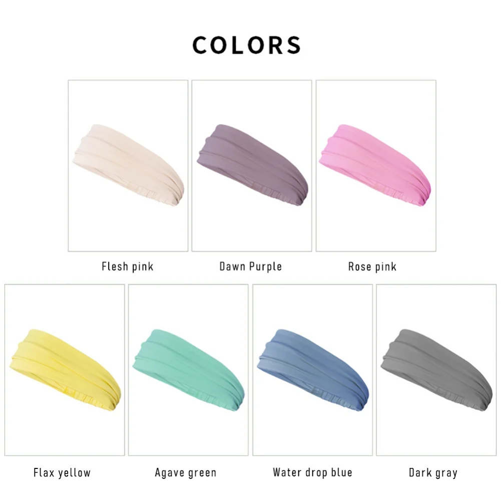 

Yoga Hair Bands Sport Elastic Headbands 1PCS Sports Yoga Dance Biker Absorbing Sweat Wide Headband
