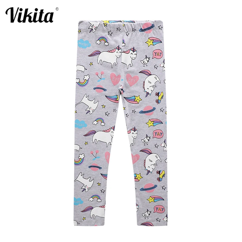 VIKITA/Детские леггинсы для девочек Штаны с аппликацией в виде животных Осенние