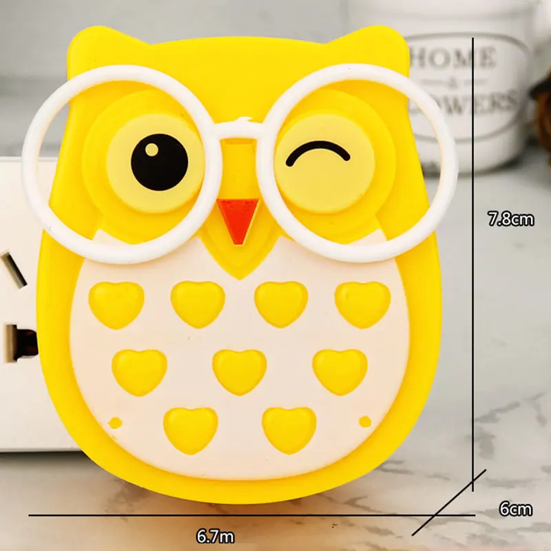 Owl cartoon shape light-controlled night light Energy-saving light-controlled intelligent LED sensor light baby care night light dinosaur night light