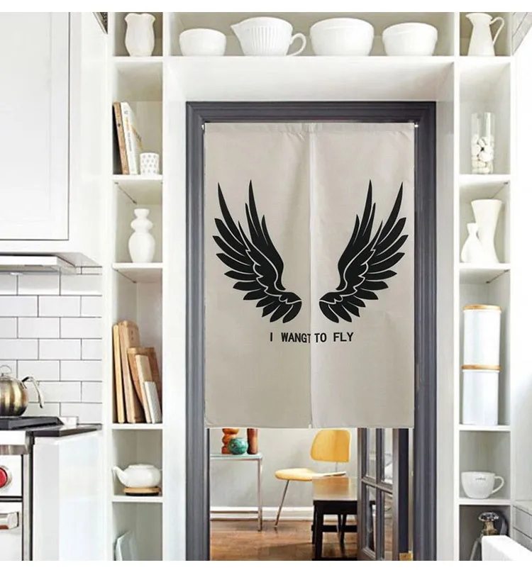 Nordic простая тканевая занавеска на дверь Гостиная Спальня раздела Кухня Ванная