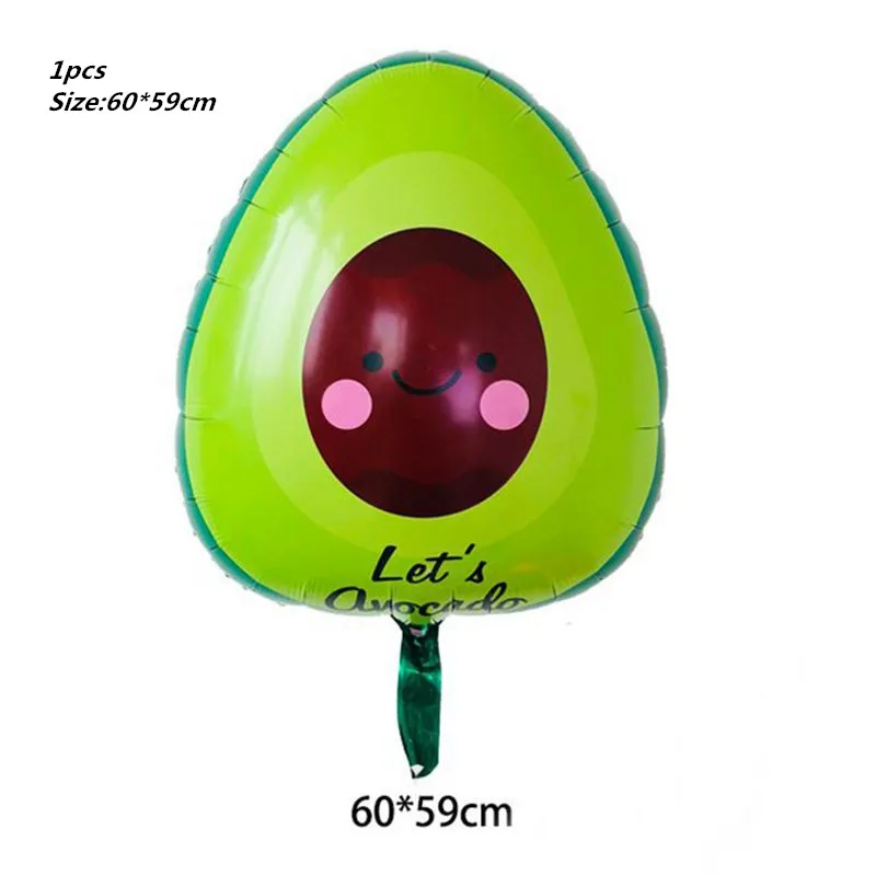 Avocado Balloons Foil Fruit Globos Birthday Party Decorations Adult Decor Let's Supplies Children Ball | Дом и сад