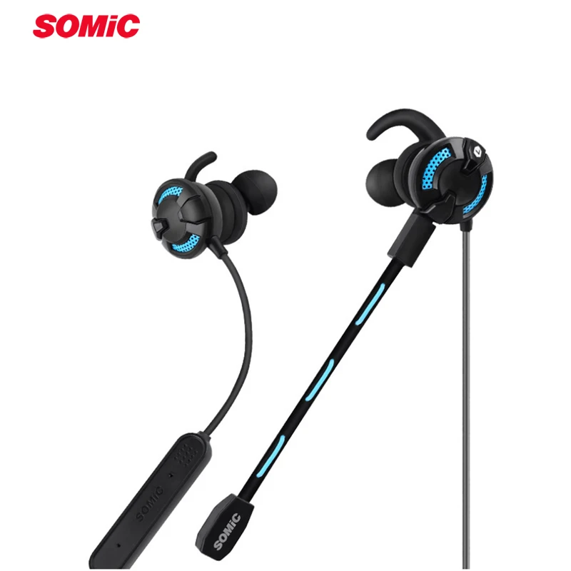 SOMiC G618pro bluetooth 4,1 беспроводные+ USB проводные наушники-вкладыши TWS наушники Игровые наушники с микрофоном