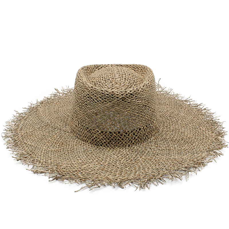 Соломенная шляпа с широкими полями для мужчин и женщин летняя 71/4 | Аксессуары