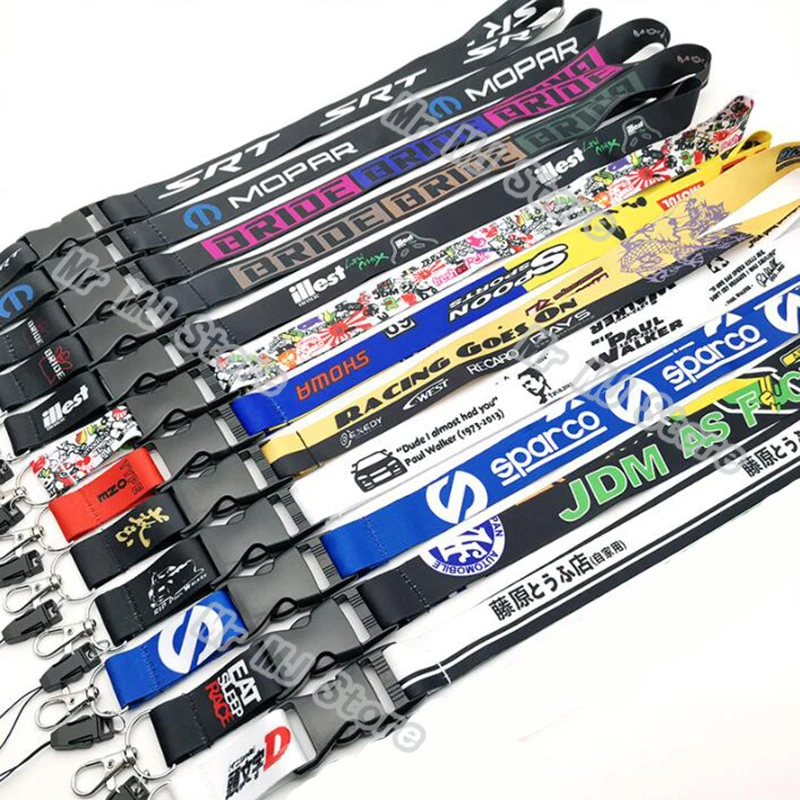 2021 НОВЫЙ JDM Гоночный рок Модные бирки для карточки сотрудника ремешок нейлоновый