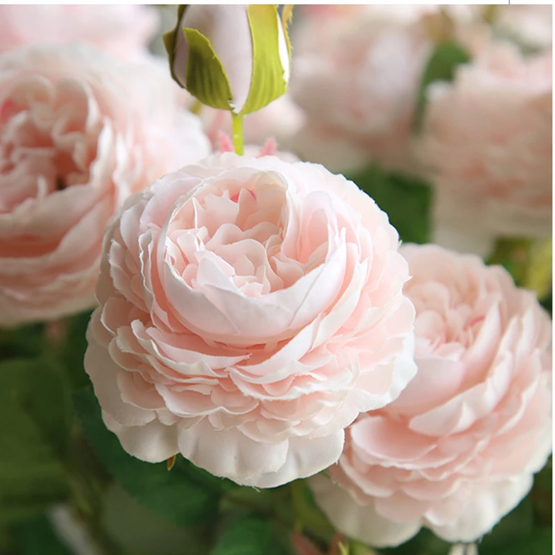 K002 искусственные шелковые розы цветы бонсай для свадьбы украшение в виде цветка