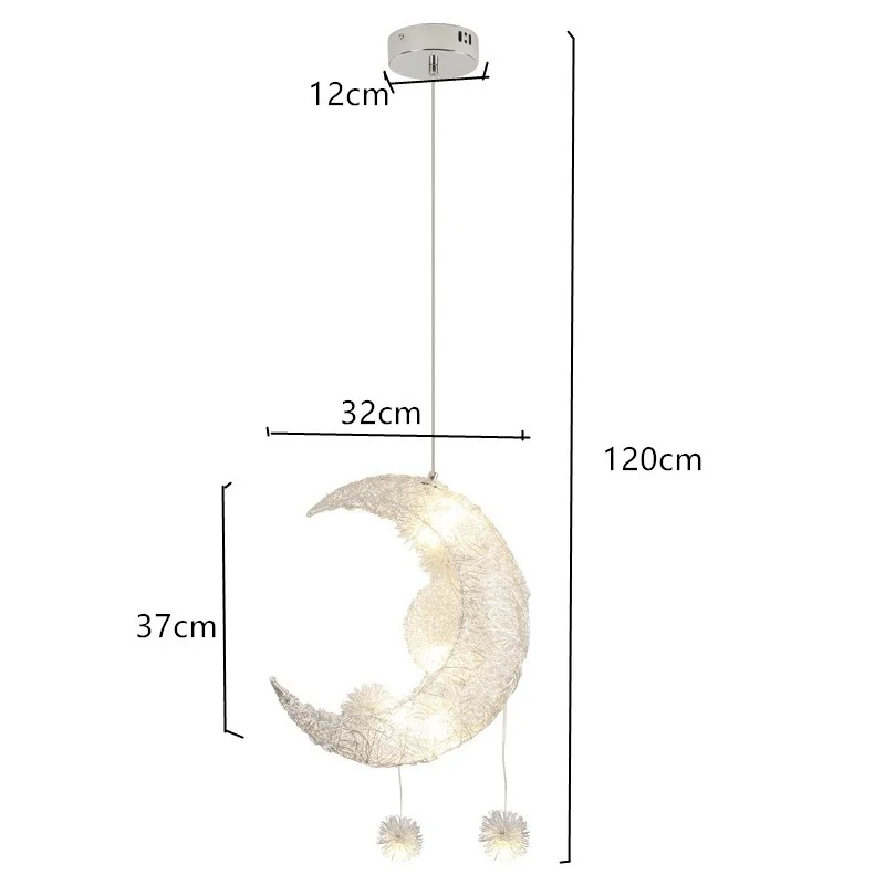 Современная светодиодная люстра с теплым освещением для детской комнаты