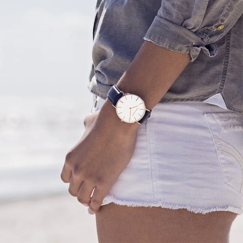 Ayhaus модные кварцевые часы 36 мм повседневные с кожаным ремешком женские наручные