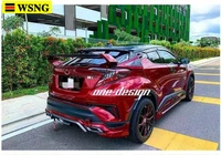 car accessories for toyota chr 2018 rear spoiler tail wing lip cover abs exterior car tail spoiler for toyota c hr 2017 2019