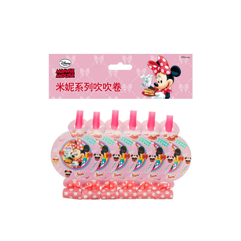 Дисней Минни Маус вечерние украшения бумажные тарелки для дня рождения Дети