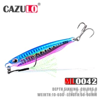 metal jig fishing lure isca artificial accessories weights 10 60g baits sinking bass pesca trolling whopper for pike fish leurre
