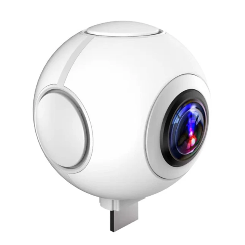

For Outdoor 360 Panoramic Camera HD Fisheye Dual-Lens Camera Selfie Live Streaming Action Sports Cam For Android Smartphone