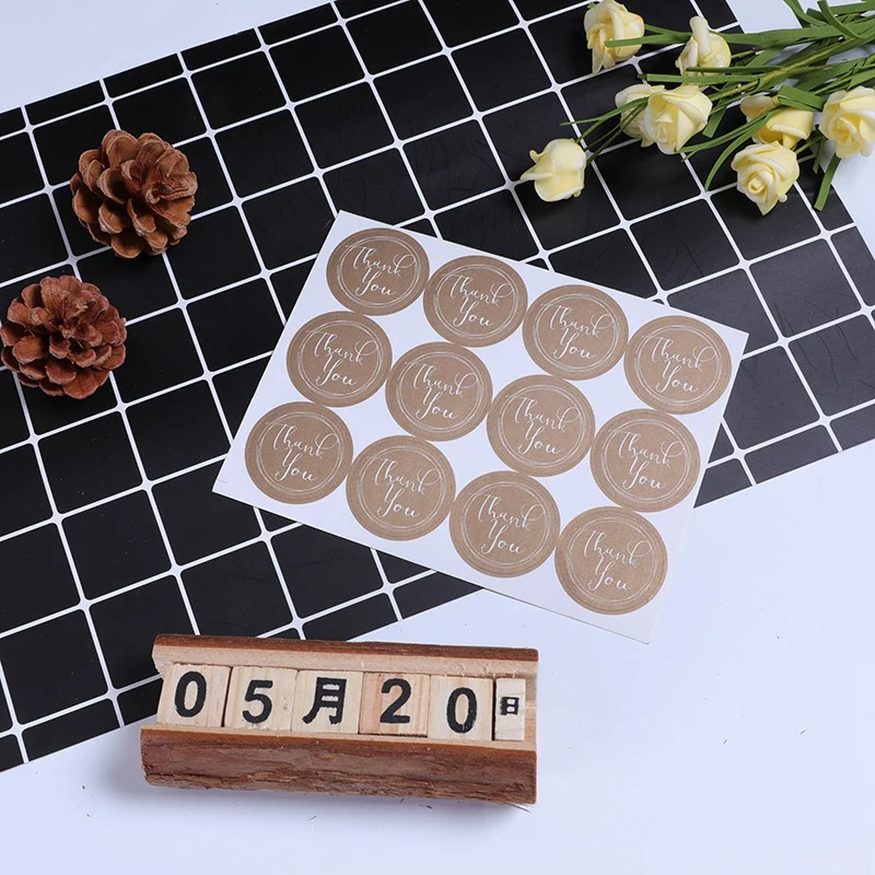 

1200Pcs Stickers Round Thank You for Your Order Sticker Heart Thanks for Shopping Small Shop Local Handmade Label Sticker