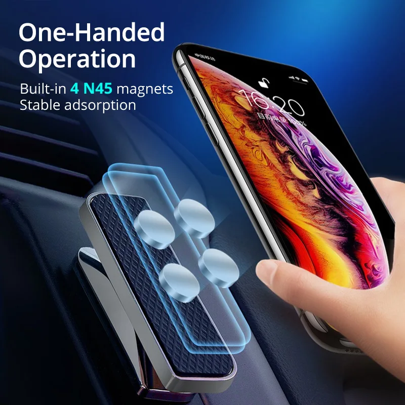 Универсальный держатель сотового телефона на магните с отделениями для карт 360