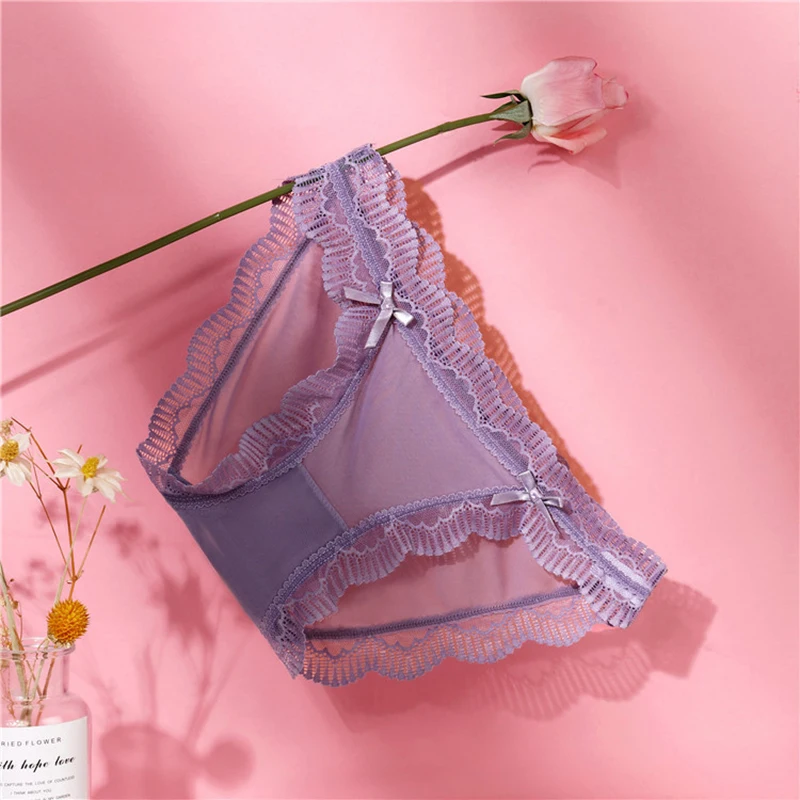 

Sexy Lace Panties for Woman Underwear low Waist Breathable Soft Lingerie Female Briefs Panty Sexy Transparent Women Underpants