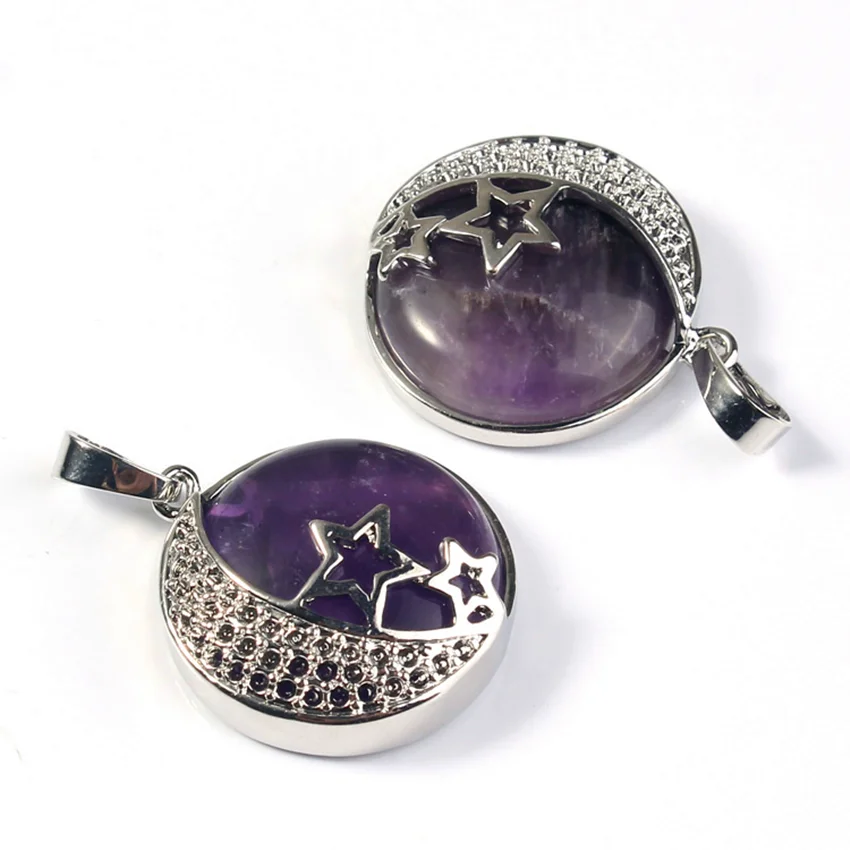 Модные бусины популярная искусственная инкрустация звезда полумесяц кулон для