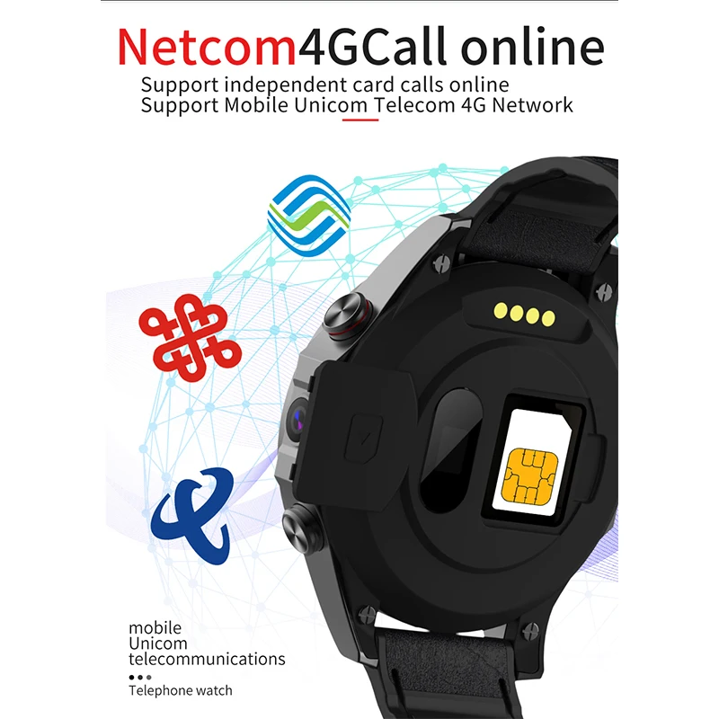 Смарт часы Netcom 4G 800 мАч 3 + 32 ГБ Android 7 1|Смарт-часы| |