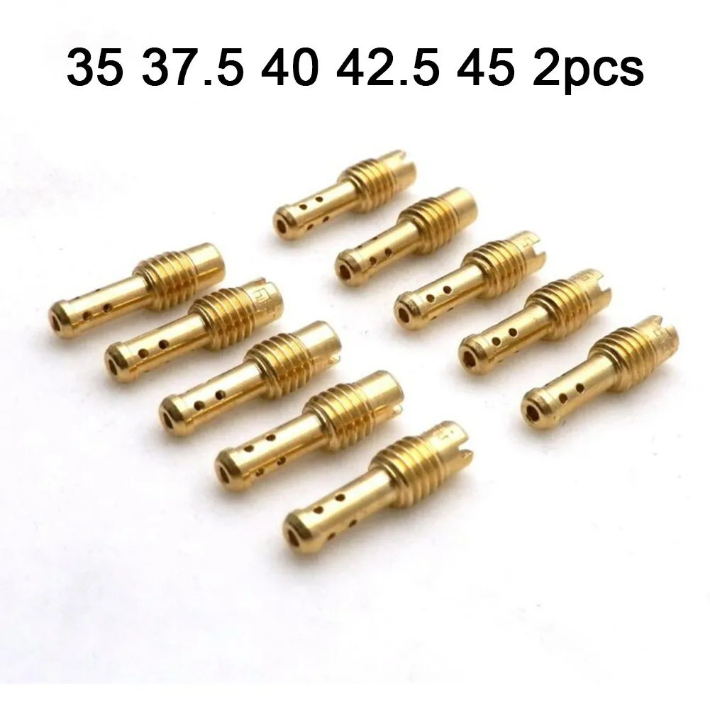 

For Mikuni VM TM TMX Carb Carburetor Nozzle Kit Carburetor Pilot Jet 10pcs/Set 35-45 8 Bleed Holes Aluminum Alloy