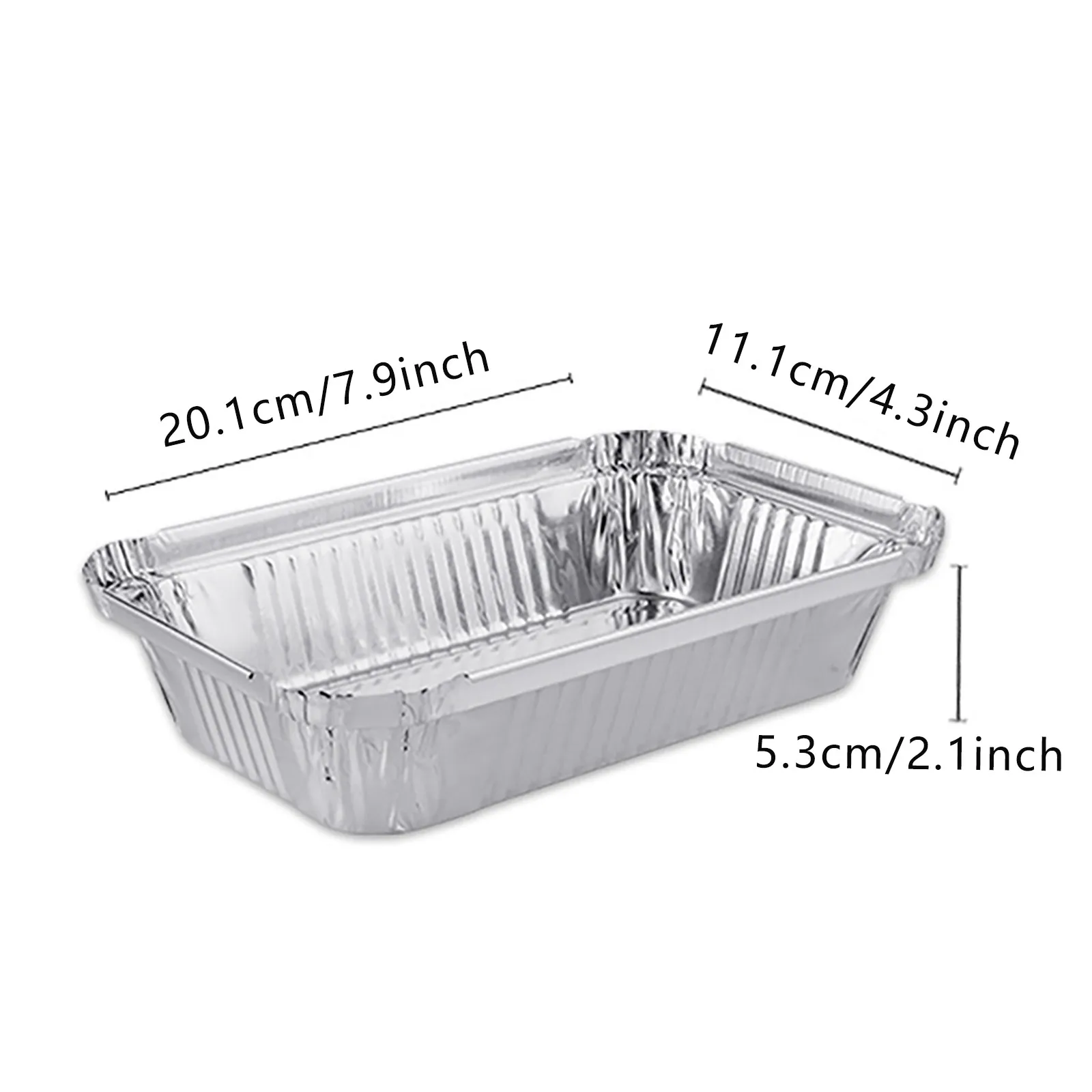 

20pc baking barbecue tin paper box aluminum foil pot lid with lid disposable food container aluminium bakjes bbq oil paper 22*