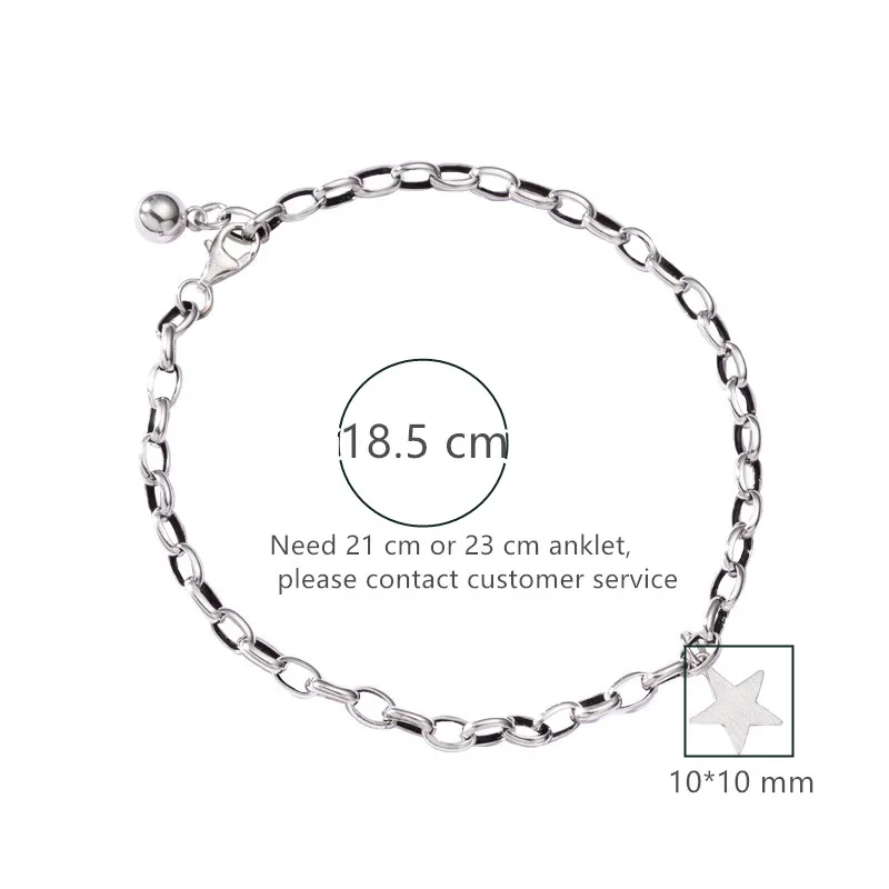 Женский браслет Flyleaf из стерлингового серебра 925 пробы с пятиконечной