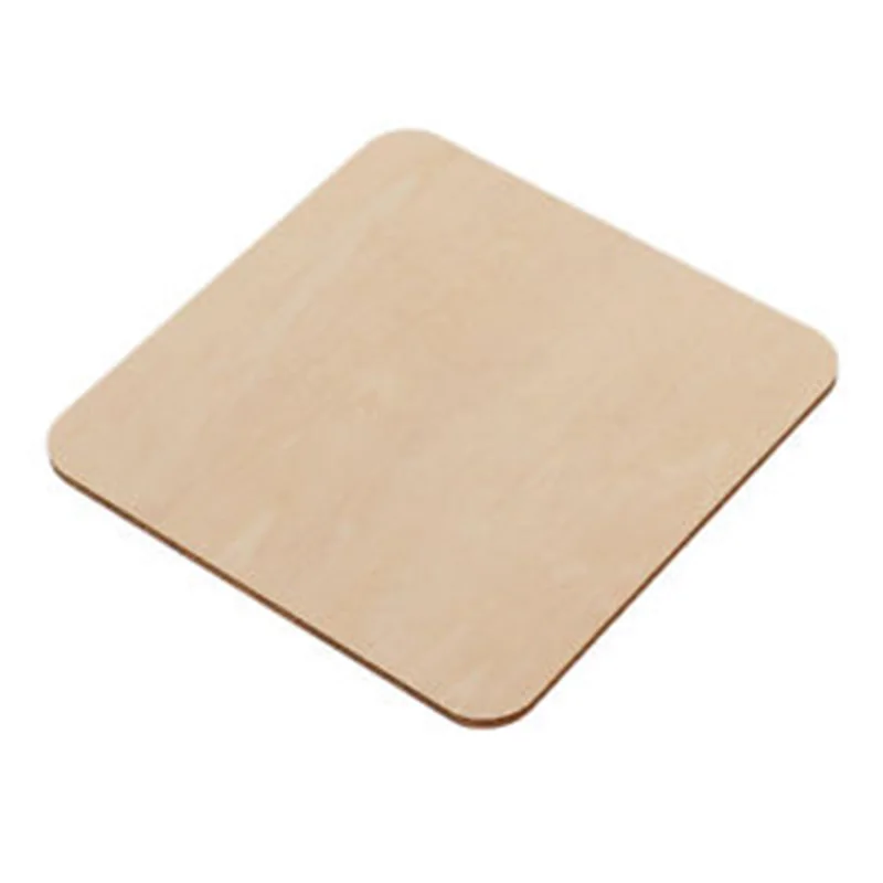 

Hanging Wood Pieces Tags Pyrography Square Blank Plaque DIY Craft Hobby Wedding Party 50/100pcs Natural