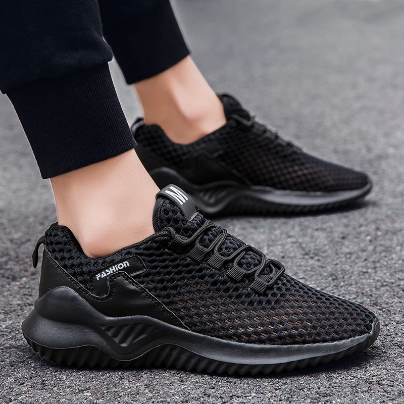

2020 Summer New Men's Running Shoes Mesh Breathable Sports Shoes Outdoor light Fitness Shoes Lace Up Brand Cushioning Sneakers