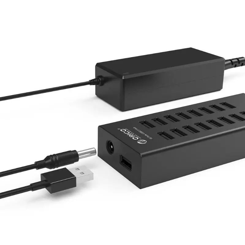 ORICO H1613 16 портов s USB2.0 концентратор USB порт usb хаб сплиттер с ЕС США 12V 2A адаптер