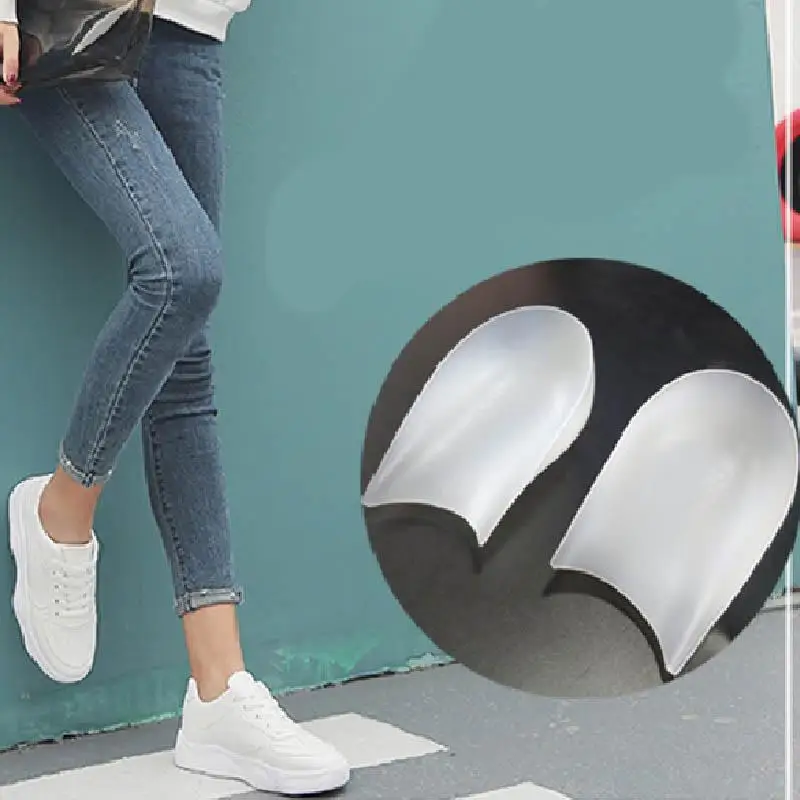 Силиконовые ортопедические стельки унисекс увеличивающие рост полувкладыши