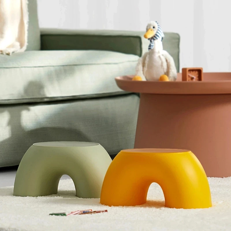 

Original Home Chair Non-slip Stool Footboard Bathroom Furniture Children's Stool Toy Sofa Stool Load-bearing Chair Rainbow Chair