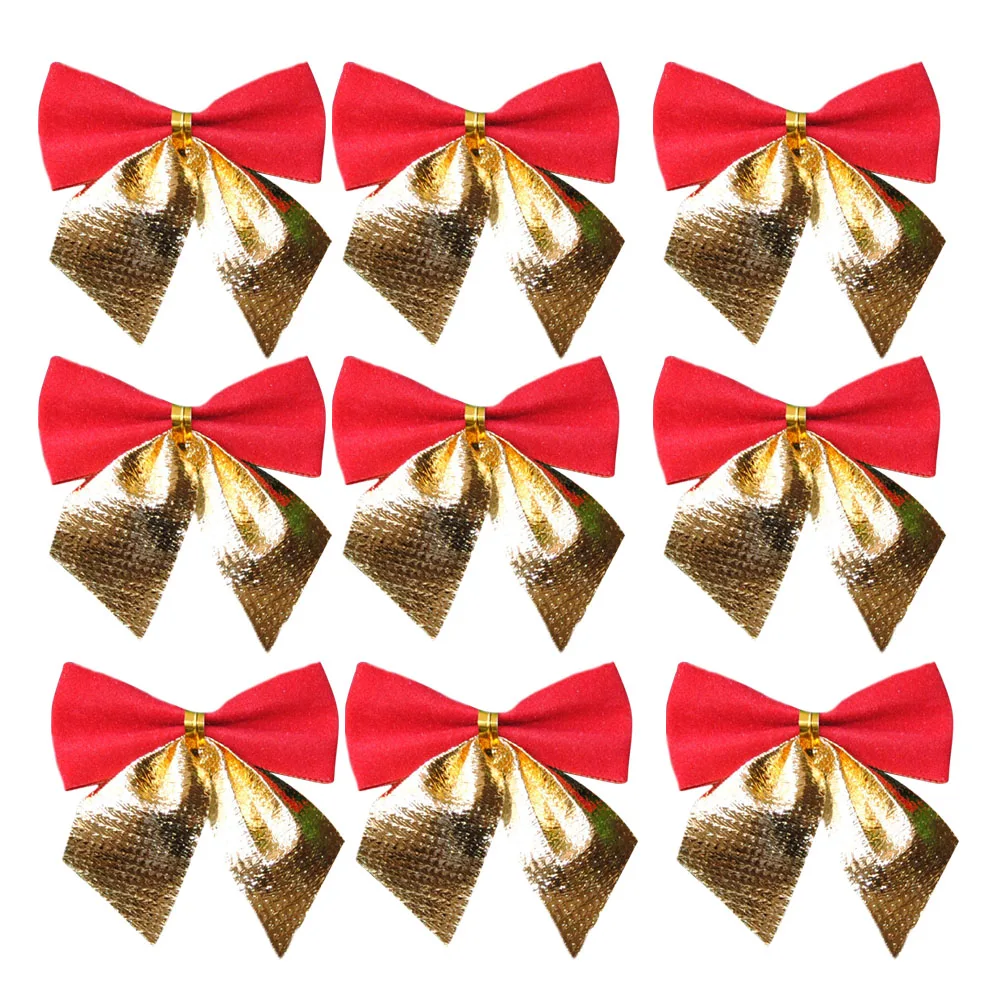 12 шт./компл. рождественские украшения Ёлочные банты Рождественская елка кулон