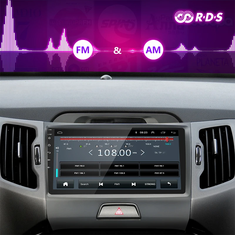 Jansite 9 &quotАвтомобильный Радио плеер для KIA Sportage 2010 2016 RDS Авторадио Android 2G + 32G