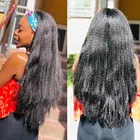 Длинные курчавые прямые парики на голову 8-30 дюймов Yaki прямые синтетические волосы без клея парики для черных женщин парики машинной работы