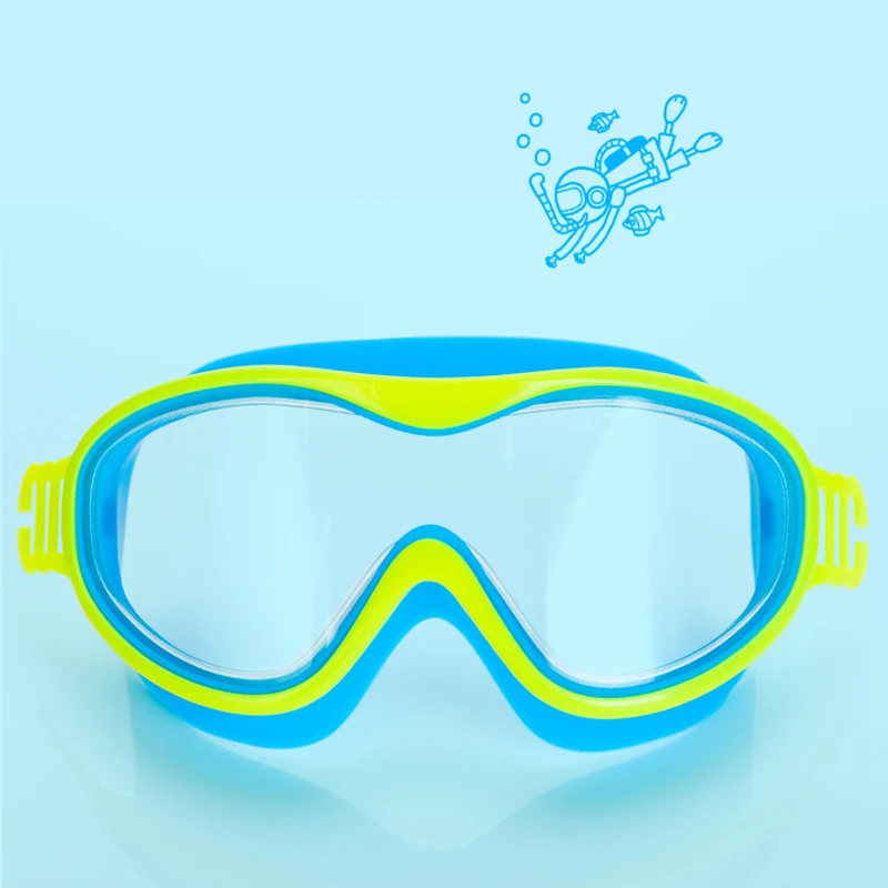 

Kids Swimming Goggle with Large Version Design UV Protection Non-Leak Anti-Fog Comfortable to Wear Durable for Summer MC889