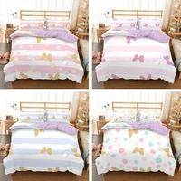 23pc butterfly bedding set 3d cartoon animal print luxury duvet cover for kids girls gift single twin quilt cover pillowcase