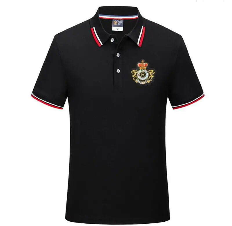 

Summer Men's Embroidery polo shirt Men's tops high quality cotton Men's short sleeve