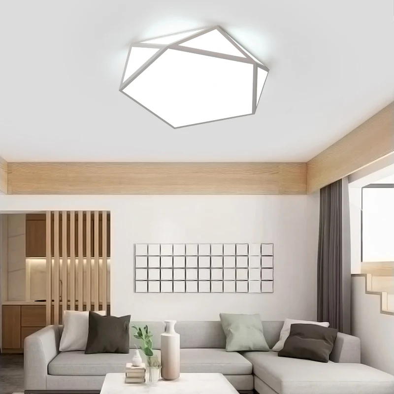 Современный шестигранный светодиодный потолочный светильник лампа в