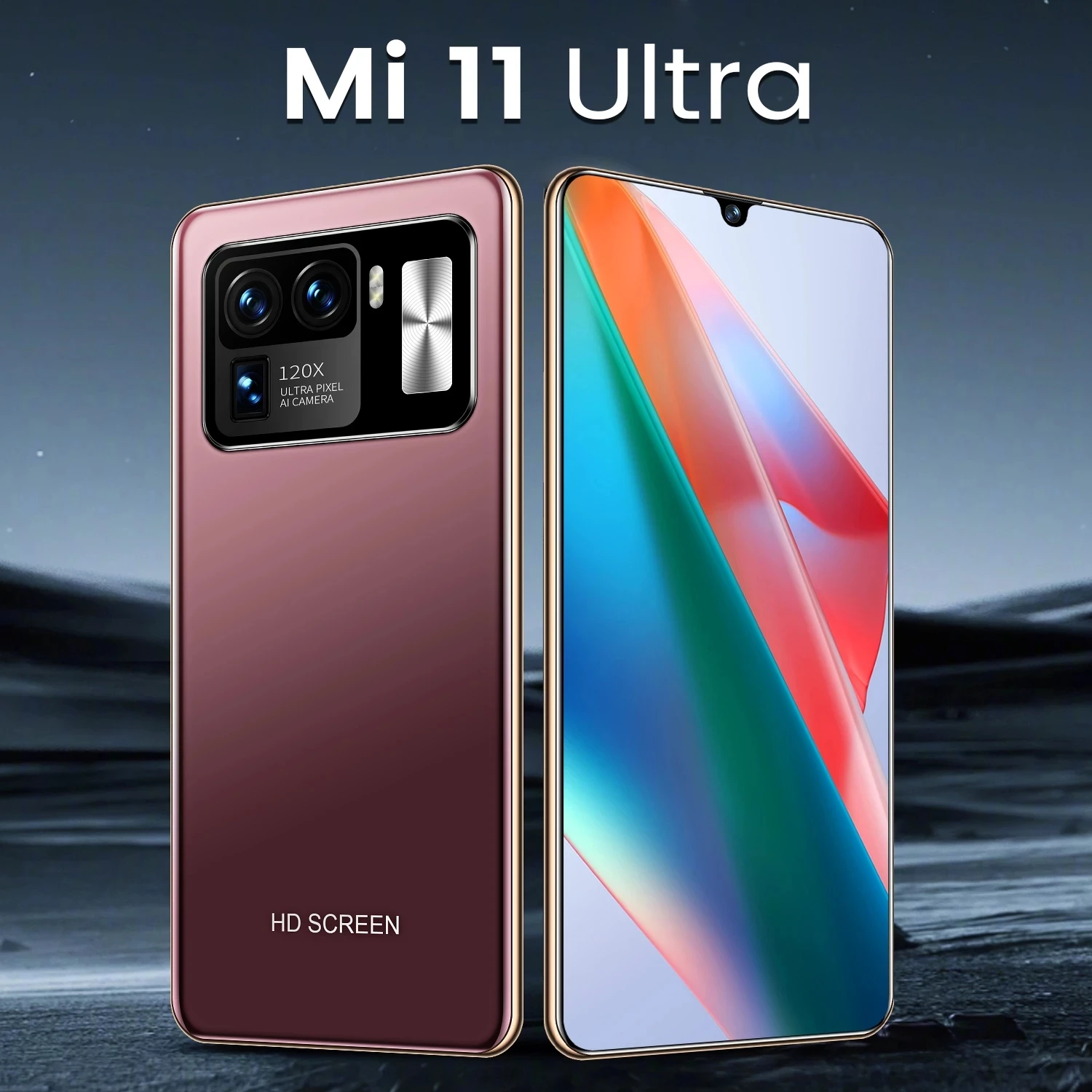 

Global Version Xioa Mi 11 Ultra 6.7 Inch Smartphone 6800mAh Battery 12+512GB Unlocked Android 5G Cellphone Support Google GPS