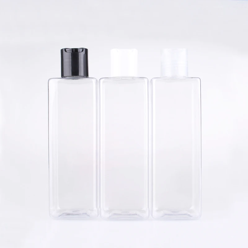 250 мл X 24 Пустые Квадратные прозрачные ПЭТ пластиковые пустые контейнер для