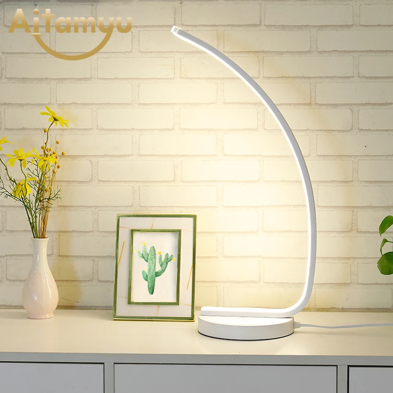 Современные настольные лампы с железными акриловое волокно внутренней отделки