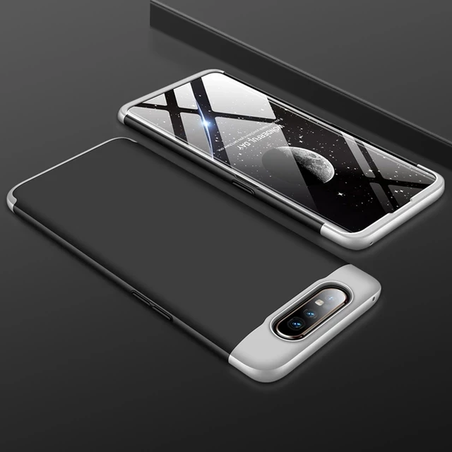 Чехол для samsung Galaxy A80, роскошный защитный противоударный чехол для телефона, чехол для samsung A80 SM-A805F - Цвет: Silver black