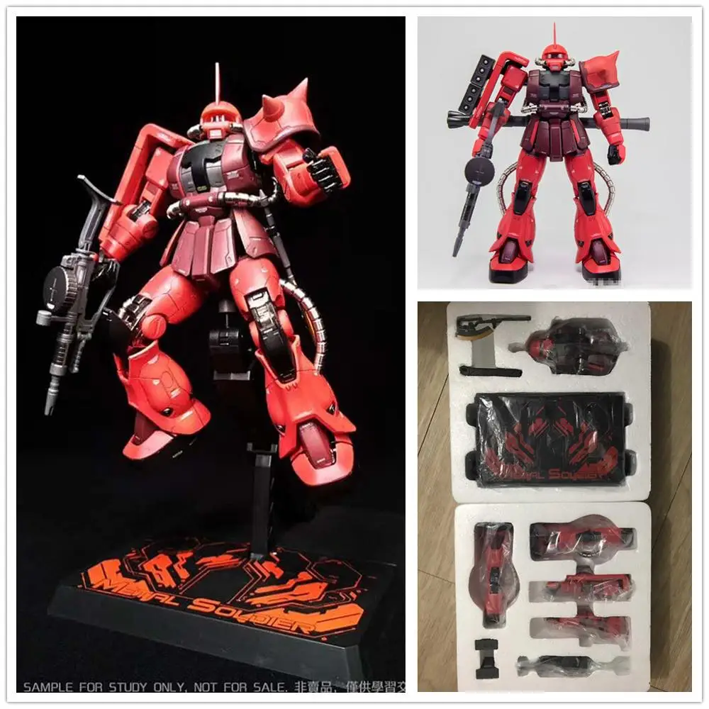 Металлический солдат MS 02 MB MG 1/100 Zaku Char Red Gundam модель DM023|Игровые фигурки и