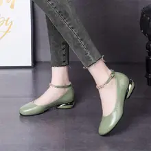 Zapatos De Mujer – chaussures en cuir Pu pour femmes, chaussures d'été ajourées à talon avec sangle à boucle, décontractées noires  (3)