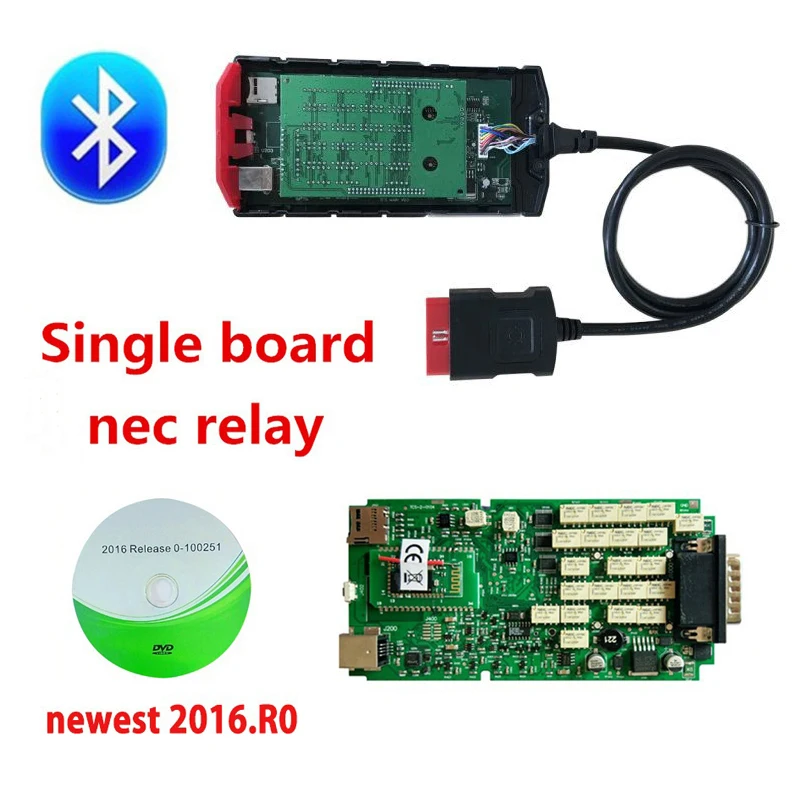 Лучший одноплатный Новый релейный Bluetooth для delphis vd ds150e cdp 2016 0 R0 с keygen WOW SNOOPER Autocoms